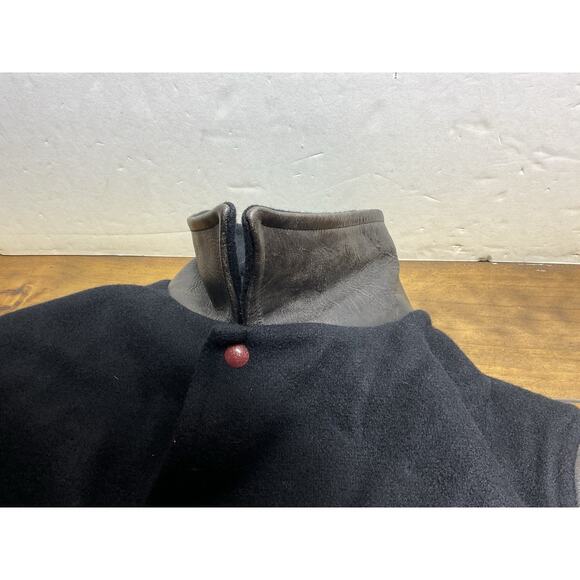 VTG 90s POLO RALPH LAUREN VARSITY JACKET WOOL LEATHER BLACK LETTERMAN MENS XL - Picture 11 of 16